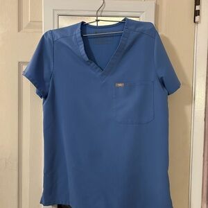 Figs Catarina Ceil Blue Scrub Top